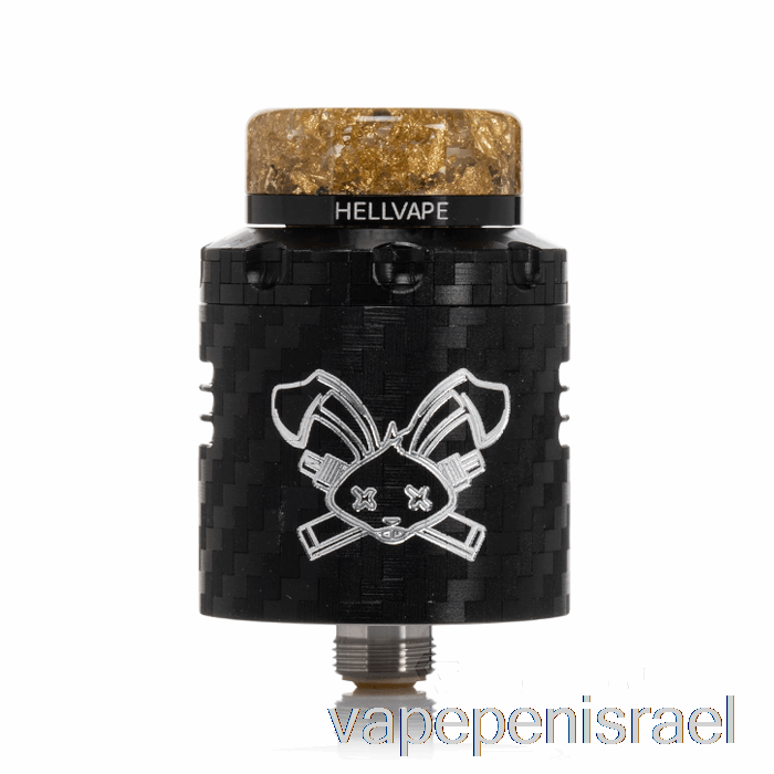 חד פעמי Vape Israel Hellvape Dead Rabbit V3 24mm Rda סיבי פחמן שחור